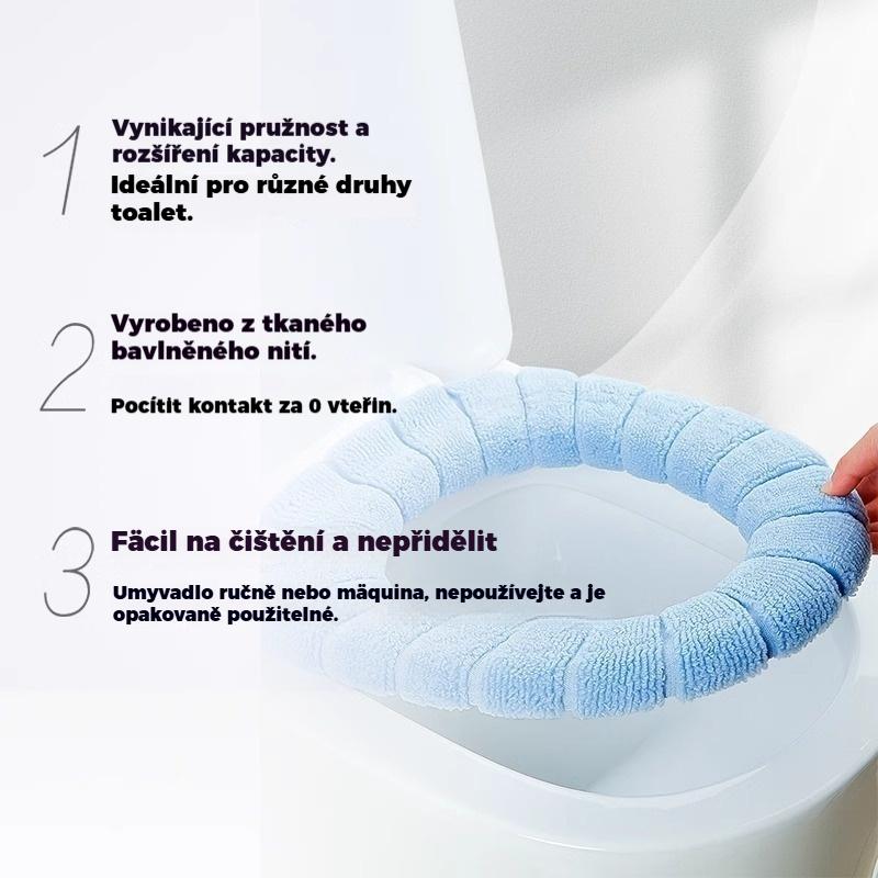 🚽Měkký a odolný potah na WC sedátko – dvoudílná sada pro pohodlí celé rodiny