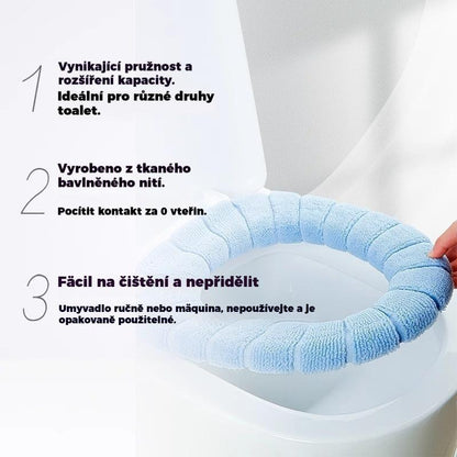🚽Měkký a odolný potah na WC sedátko – dvoudílná sada pro pohodlí celé rodiny