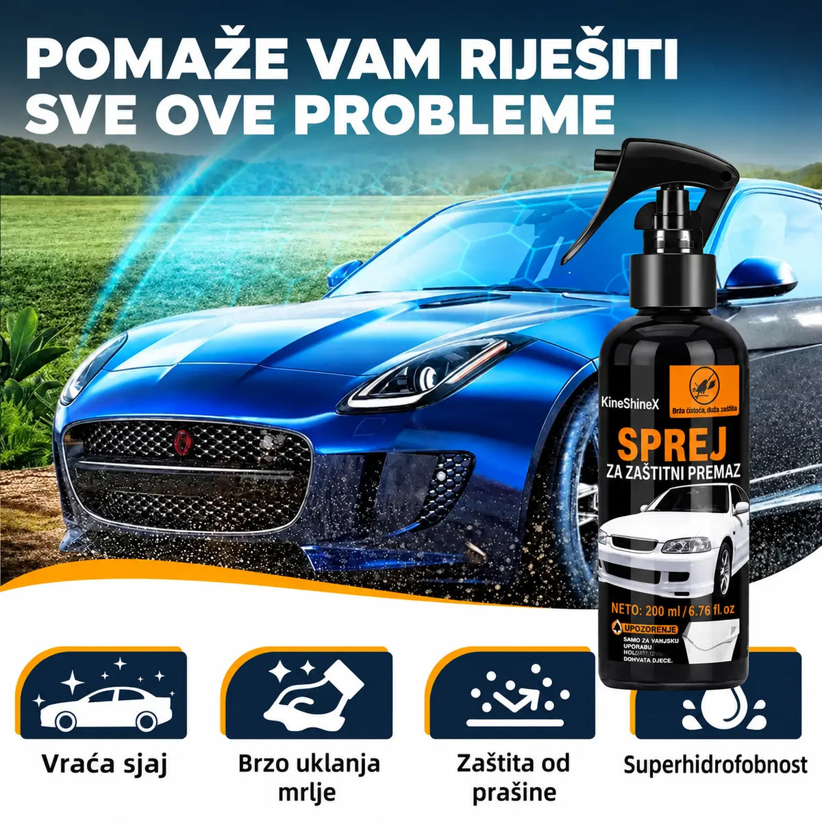 🎉 Ponuda za 2026.! 【Kupite 1, dobijte 1 gratis】🚗 Profesionalni sprej za brtvljenje laka automobila