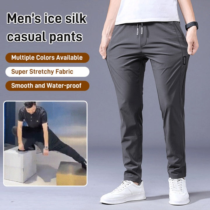 【🔥50% zniżki】👖【M-5XL】Letnie cienkie męskie spodnie casualowe, rozciągliwe, koreański styl, modny luźny, prosty krój