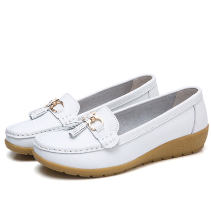😍【35-44】 Zapatos de cuero para mujer de moda primavera-verano 2026 nuevos
