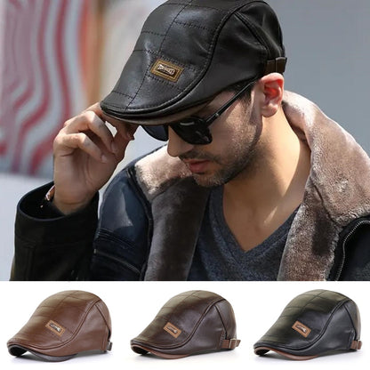 🔥🧢2025 męski beret retro ze skóry premium, super łatwy w użyciu, bardzo praktyczny