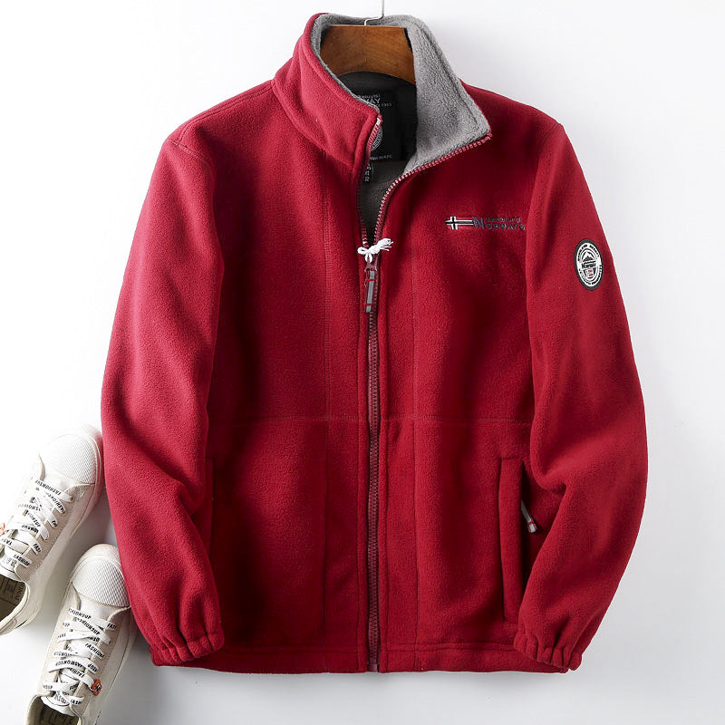 💥Kurtka Zimowa Męska Dwustronna, Ciepła, Luźna, z Bawełny/Wełny, Idealna na Chłodne Dni 【S-3XL】