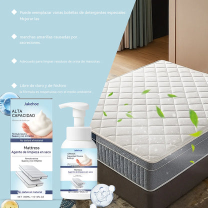 🔥✨Espuma limpiadora multifuncional para colchones del hogar: elimina las manchas de orina y la suciedad sin necesidad de agua.