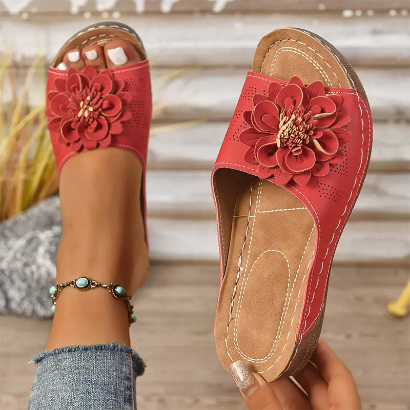 Pantuflas de plataforma con puntera descubierta, Colección Verano 2026: Estilo, comodidad y suela antideslizante (Tallas 36-43)