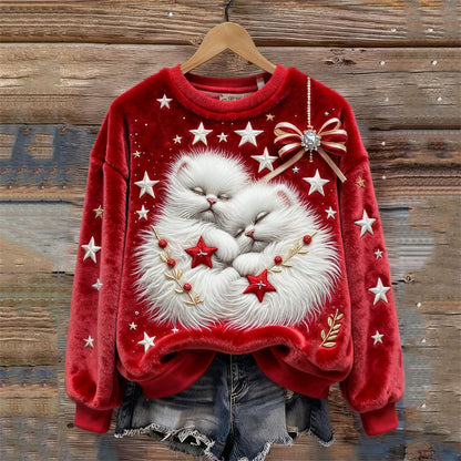 🔥🎄【S-5XL】⛄✨Nowy, modny flanelowy sweter świąteczny dla kobiet na jesień/zimę, ozdobiony różnymi wykwintnymi wzorami