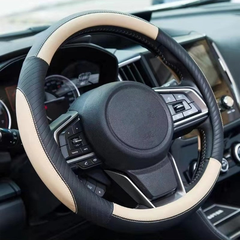 👍🔥Poťah na volant z pravej kože – univerzálny poťah na volant do auta, protišmykový, odolný