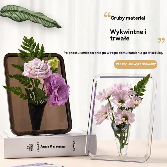 💐【Kup 1, a 1 dostaniesz gratis】Wysokiej jakości wazon z ramką na zdjęcia na biurko