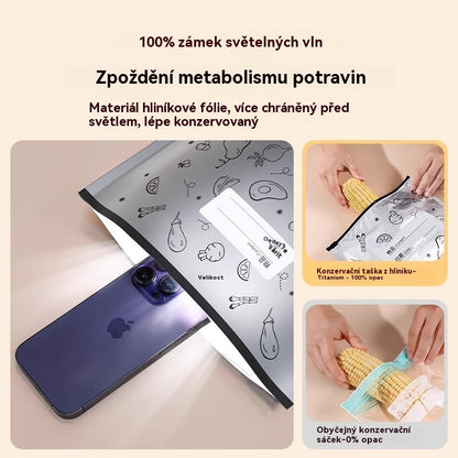 Novinka – sleva 50 %💖🥩【30kusů】Sáček z hliníkové fólie potravinářské kvality se zipem pro zachování čerstvosti, vhodný do domácí lednice