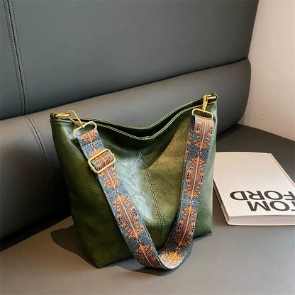 🔥👜【Ograniczona ilość】2025 Nowa torba na ramię w stylu retro z geometrycznym wzorem, duża, modna damska