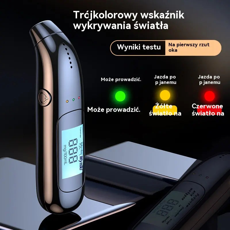🔥【Płatność przy odbiorze】🍷 Wysokiej precyzji przenośny alkomat – zmierz zawartość alkoholu we krwi przed prowadzeniem pojazdu