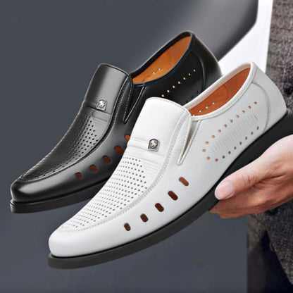 👞✨【38-44】Męskie buty biznesowe ze skóry naturalnej, wygodne i oddychające, wykonane z wysokiej jakości skóry