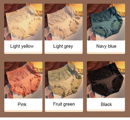 🌸💖【6 sztuk】💥【45-85KG】 2025 Nowe koronkowe majtki damskie