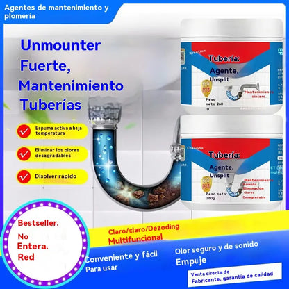 ✨🔥【Compra uno y llévate otro gratis】Limpiador de desagües: elimina fácilmente la grasa y las obstrucciones de inodoros y cocinas.