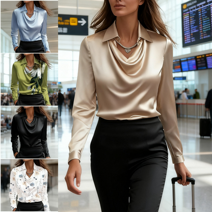 🔥🍁【Jesienna nowość】【S-3XL】🌷Nowa prosta i elegancka koszula damska