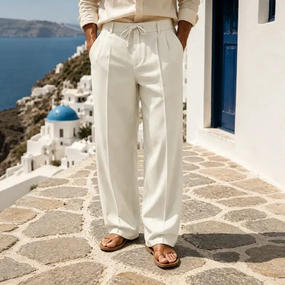 🔥👖【S–3XL】😎 Pánské lněné kalhoty pro volný čas – pohodlné a prodyšné