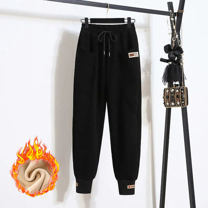 🔥⛄【M-4XL】Nowe, wygodne i ciepłe, damskie spodnie polarowe z czystej bawełny✅odporne na blaknięcie i zagniecenia✅