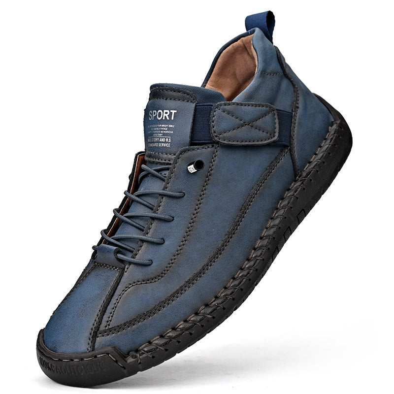 【38-48】2025Casual obuwie męskie na co dzień, robocze, outdoorowe, szyte buty