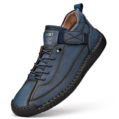 【38-48】2025Casual obuwie męskie na co dzień, robocze, outdoorowe, szyte buty