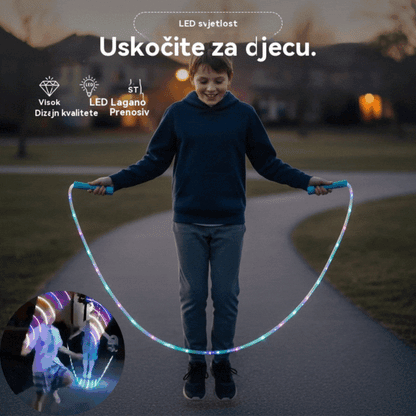 🏃【Kupite 1, dobijte 1 gratis】🌈 LED svjetleće uže za preskakanje za djecu
