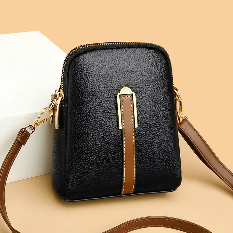🔥✨【Zľava 50 %🔥】Štýlová a elegantná dámska malá crossbody kabelka z pravej kože
