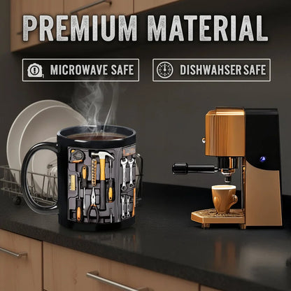 🔥☕Кутия с инструменти за чаша за вода, 3D чаша за кафе с голям капацитет