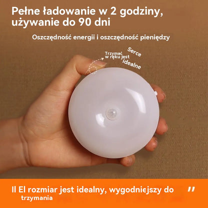 🏡【Kup 3, otrzymaj 3 gratis，6 za 119 zł】💡Inteligentne światło LED wykrywające ruchy ciała człowieka, łatwe do ładowania i praktyczne