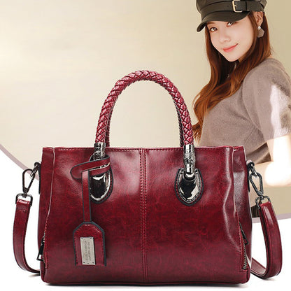 🔥👜【50% отстъпка】Най-продаван артикул – Винтидж кожена чанта Boston