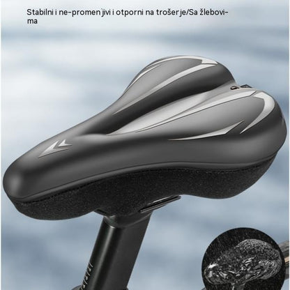 🚲Navlaka za sjedalo brdskog bicikla, izrađena od debele, vodootporne, ultra mekane silikonske kože.