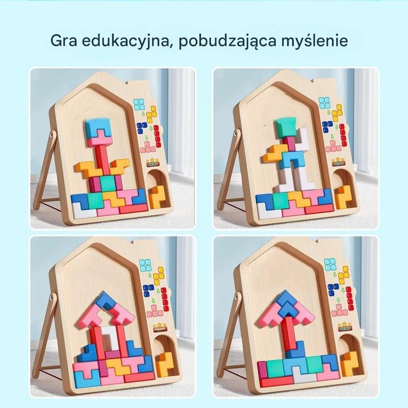Kup 1, a drugi dostaniesz gratis, 2 zestawy🔥🌈 edukacyjna układanka dla dzieci z klockami