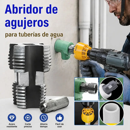 💧【Juego de herramientas para abrir roscas internas + orificios de roscas externas】 Accesorio de Roscado para Tuberías de Agua ✅️Pago contra entrega