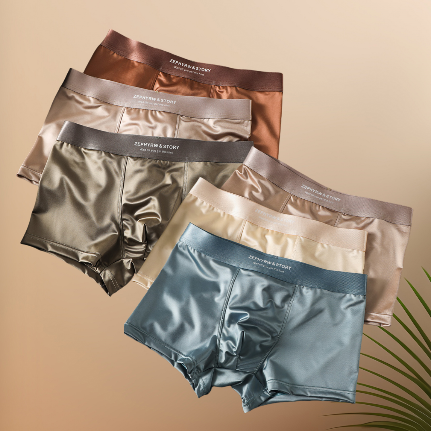 🔥😎【50% отстъпка】Нови мъжки дишащи сатенени боксерки