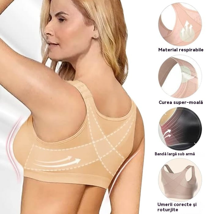 💖【Kup 1, otrzymaj 2 gratis】✨Miękki i wygodny biustonosz damski zapinany z przodu – bez fiszbin