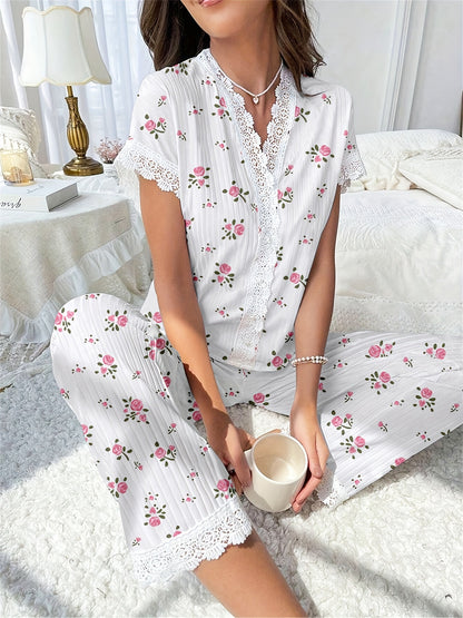 💥【50% off limitado】Pijama mujer 2026, estampado y bordado, suave y cómodo