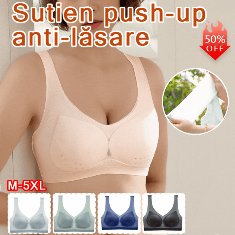 🏆【Promocija—set od 3 dijela 50% popusta】【40-120 kg】🎀2026 Bešavni grudnjak od ledene svile, podizanje i oblikovanje, protiv opuštanja i skupljanja
