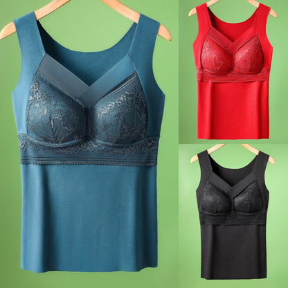 🔥❤️【Пакет от 3 части】【40-100 кг】✨⛄Есенно/зимен дантелен сутиен с гъши пух, красив дизайн на гърба, предотвратява увисването ✅