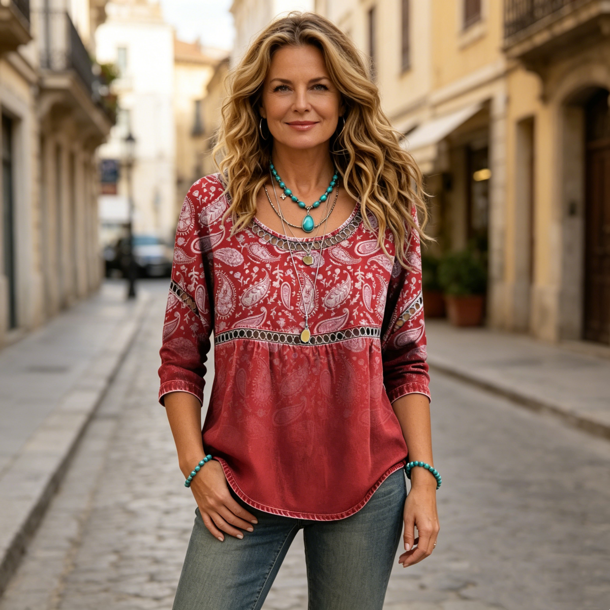 ✨🎉【Oferta especial🔥】【S-5XL】Camiseta estampada de moda de verano para mujer - Cómoda y casual