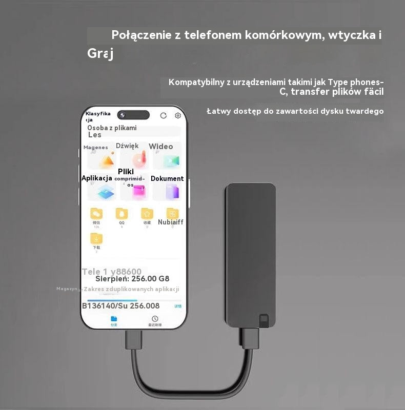 ⚡👍 Dysk twardy USB 3.0 wielofunkcyjny o wysokiej prędkości (srebrny) | Szybkie transfery, duże kompatybilność, bezstresowe magazynowanie 💻📦