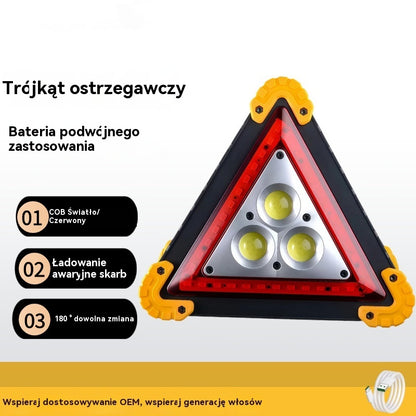 🔥Nowy model 2026🔥 Wielofunkcyjny samochodowy statyw ostrzegawczy ze światłem awaryjnym, mocne światło, ostrzeżenie o bezpieczeństwie