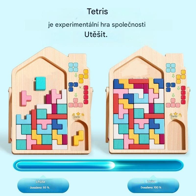 🔥🌈【Kup 1, 1 zdarma】Tetris - vzdělávací logická hra pro děti s kostkami