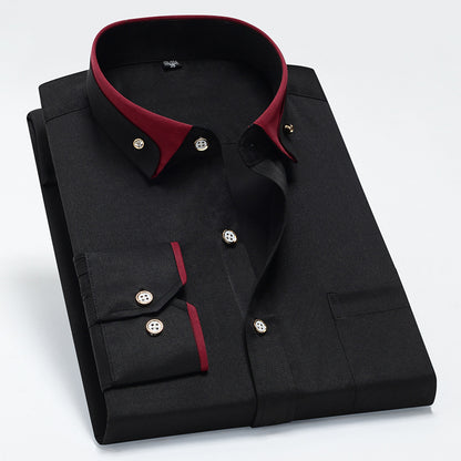 🔥👔 [S-4XL] 👕2025 nowa oddychająca męska koszula biznesowa casualowa