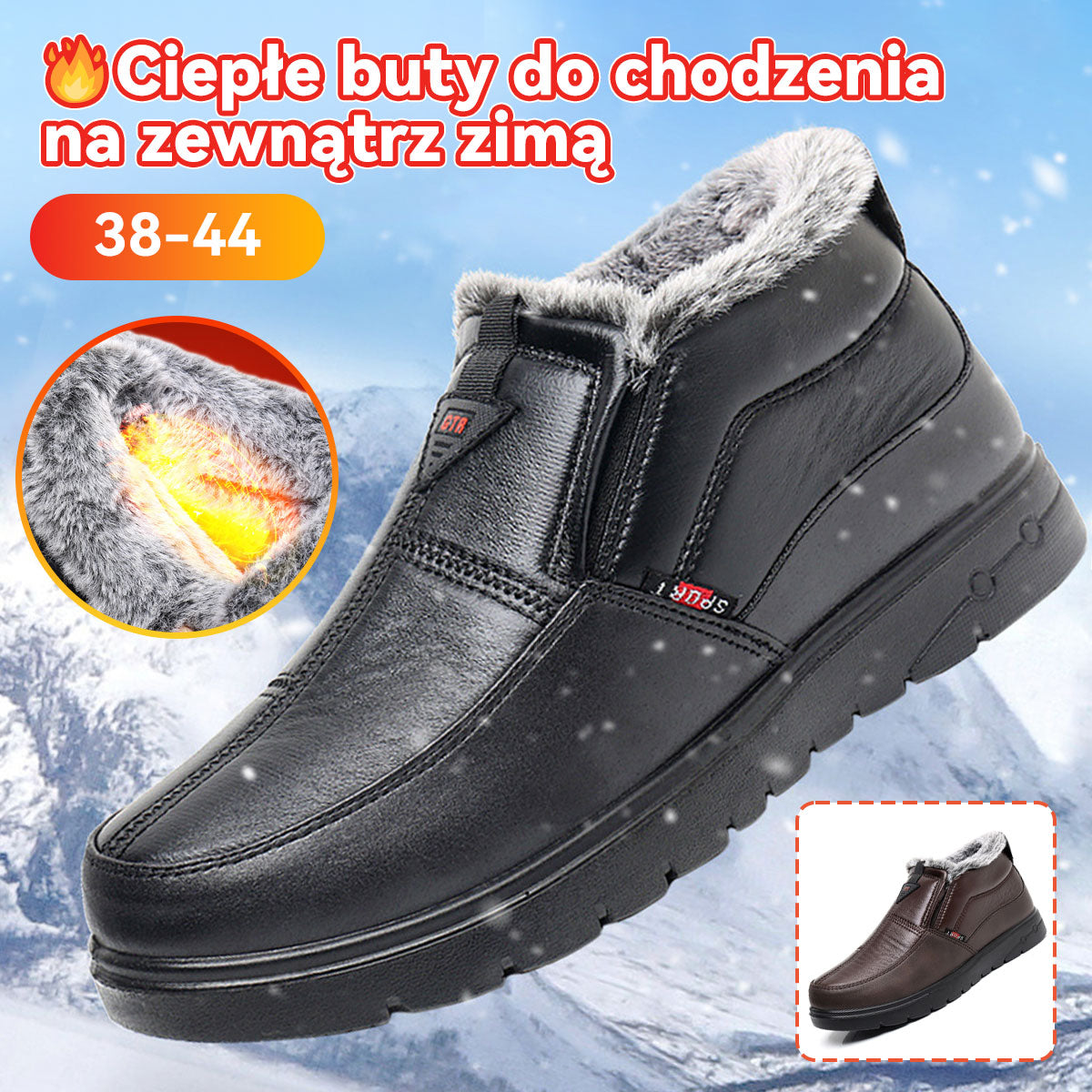 Promocja wkrótce się kończy ⏳⏳- odporne na zimno buty śnieżne klasy arktycznej, wodoodporne i antypoślizgowe