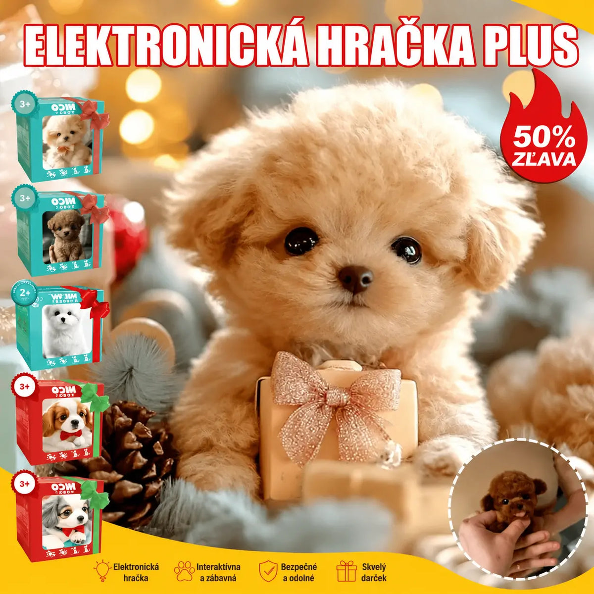 🐕🔥【Špeciálna ponuka🎉】 Plyšová hračka Inteligentný robot