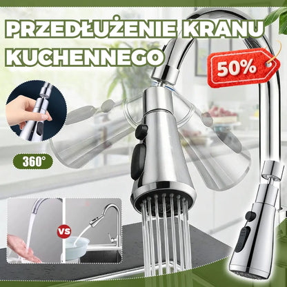 🔥 [Oferta ograniczona czasowo] 🚰🔥 Obrotowa (360°) nakładka na kran