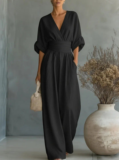 🌿【S-5XL】Mono elegante de tejido natural – realza la cintura y disimula imperfecciones.