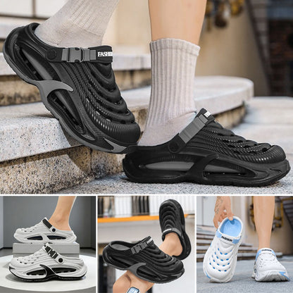 👟50% DE DESCUENTO🌬️Sandalias multiusos 2 en 1 para hombre: suela gruesa de EVA, antideslizante y extremadamente ligeras y transpirables🏃‍♂️