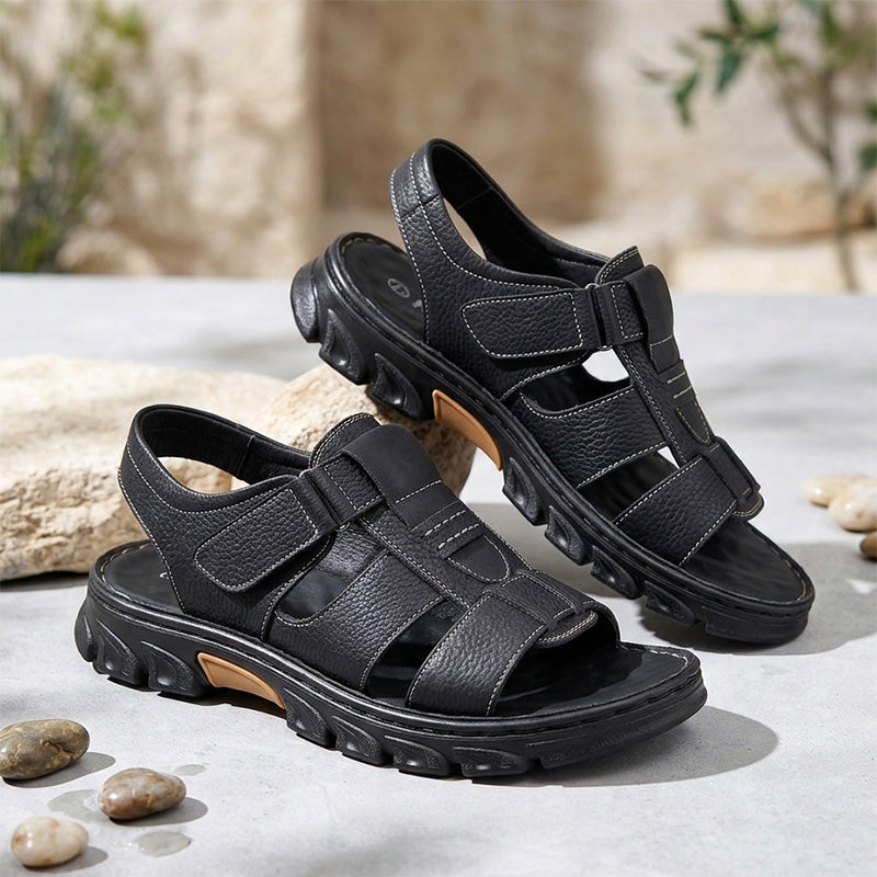 💥【38~44】Sandalias casuales de cuero para hombre