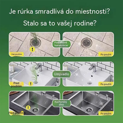 2 škatule (spolu 100 tabliet)🏠💧Deodoračné kapsuly Drain – bioenzýmové zloženie neutralizuje pachy priamo pri ich zdroji.