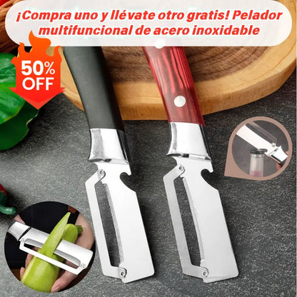 💥Compra uno y llévate otro gratis💥🔪Pelador multifuncional de acero inoxidable🧅✅️Pago contra entrega