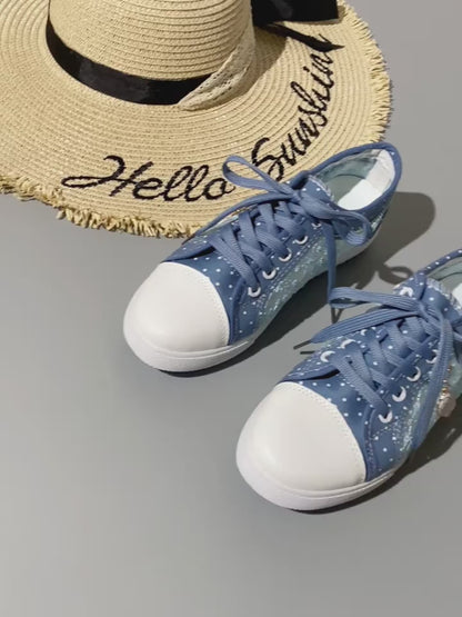 💕【35-42】 2024 modne, codzienne, płócienne buty z koronką